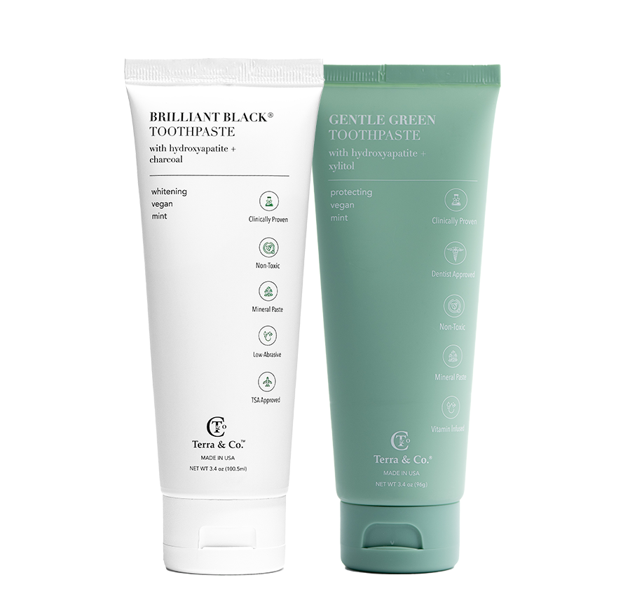 Brilliant Black® Toothpaste | Fluoride-Free Activated Charcoal Whitening – Terra & Co.