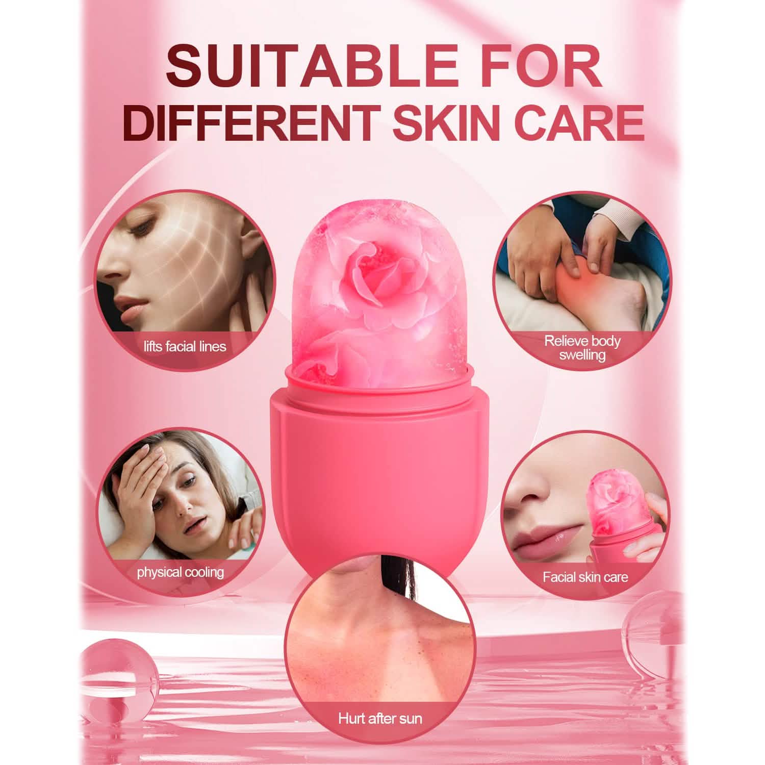 Face and Eye Ice Roller Ice Cube Mold