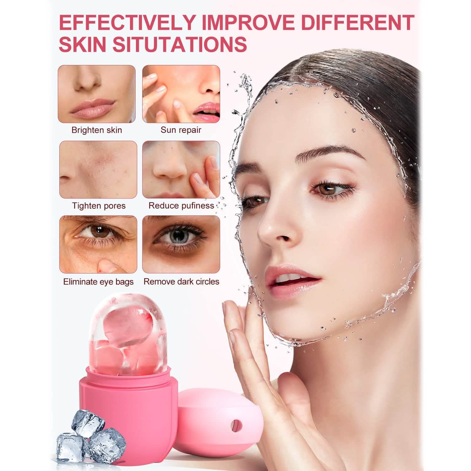 Face and Eye Ice Roller Ice Cube Mold