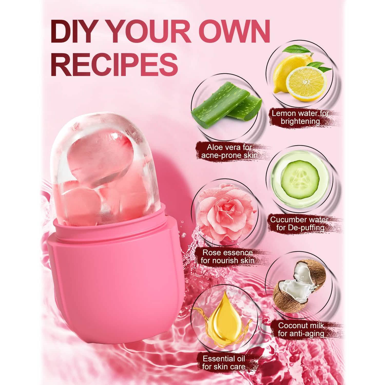 Face and Eye Ice Roller Ice Cube Mold